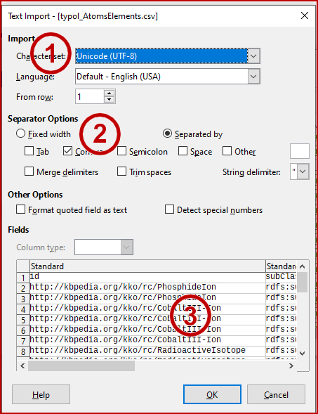 Opening a CSV File with LibreOffice