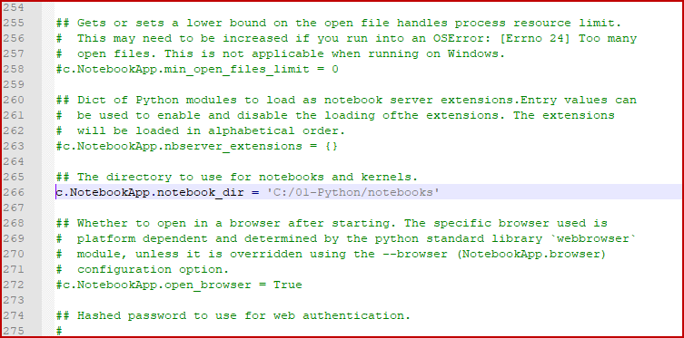 Modify Generated Jupyter Notebook Configuration File